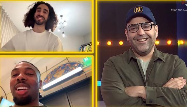 九游下载中心-库库与特拉奥雷连线并打趣：还好隔着屏幕，不过都是场上的事